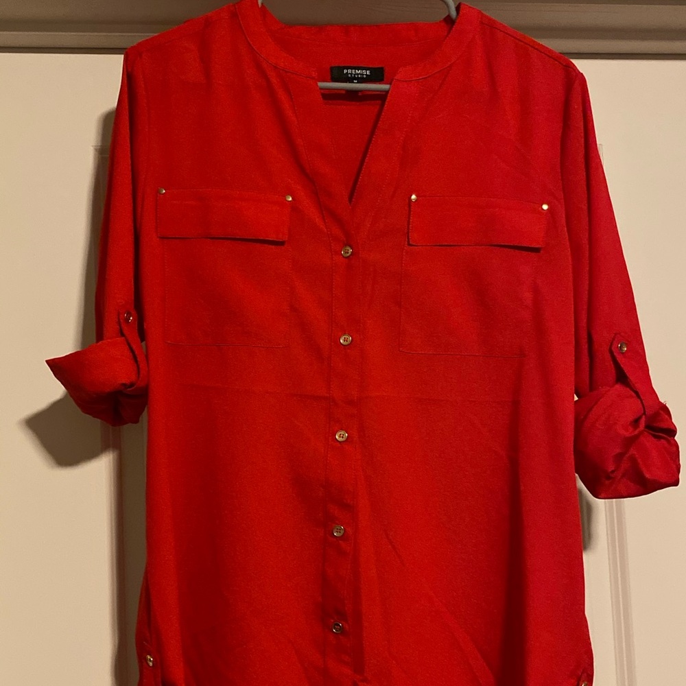Red blouse NWOT